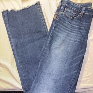 PAIGE Flare & Wide Leg Blue Jeans